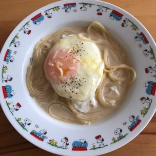 和風カルボナーラ風パスタ